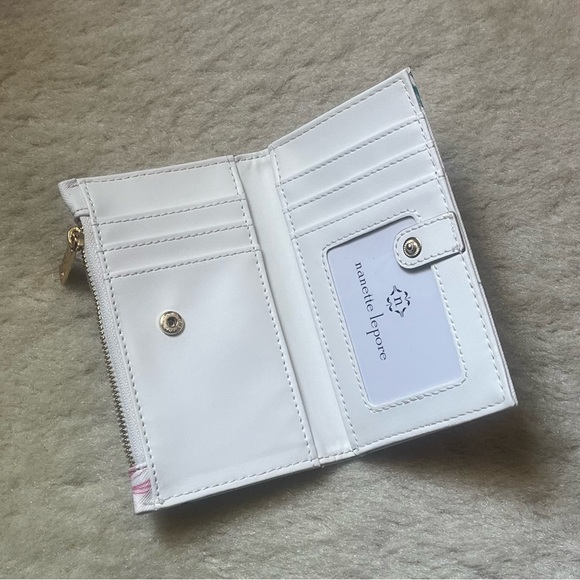 Nanette Lepore Pink and White Wallet with Floral Design - Picture 4 of 6